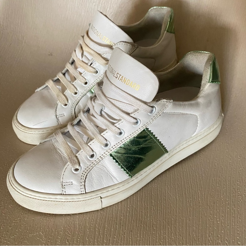 National Standard White Copper Sneakers green white euro 38 us 8